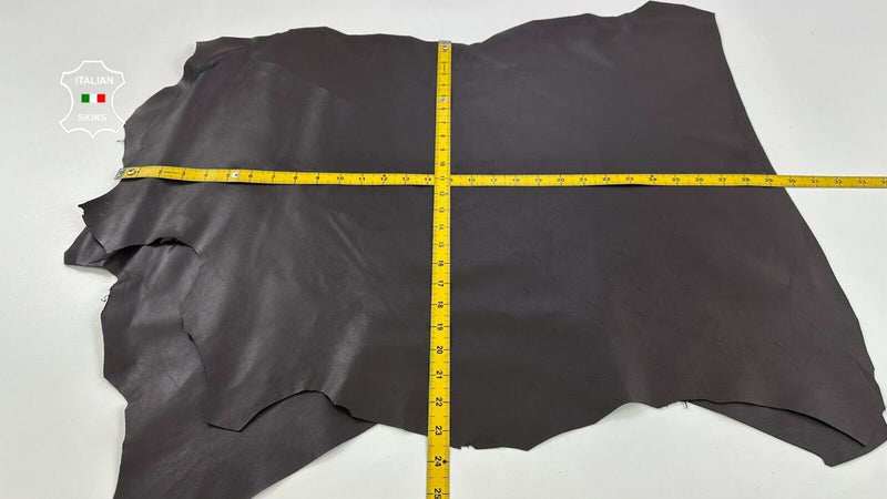CHOCOLATE BROWN Italian Lambskin Sheep Lamb leather 2 skins 9sqf 0.8mm #C2948
