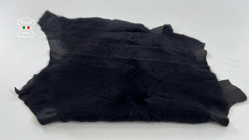 VERY DARK BROWN SHORT Hair On sheepskin Lamb shearling fur hides 15"X22" #C1382
