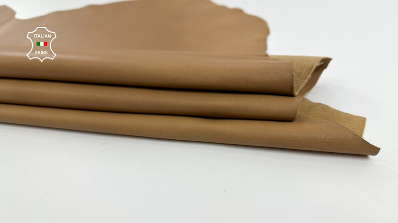 SAND LIGHT BROWN Soft Italian Lambskin leather hide Bookbinding 5sqf 0.7mm C2882