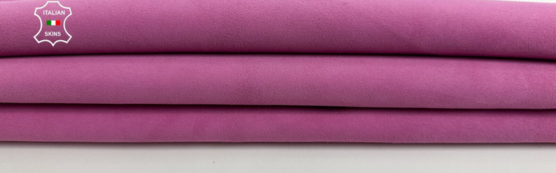 PINK SUEDE Soft Goatskin Goat leather skin skins hide hides 4+sqf 1.0mm #C2809