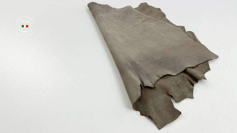 WALNUT BROWN Thick Soft Italian Goatskin leather hides skins 3+sqf 1.1mm #C2755