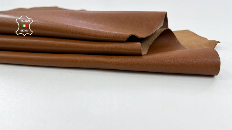 MEDIUM BROWN Soft Italian Metis Lambskin leather hides skin 6+sqf 1.0mm #C1636
