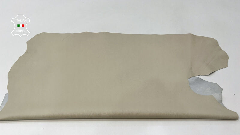 GREY BEIGE PEBBLE GRAINY Soft Italian Lamb leather Bookbinding 6sqf 1.0mm #C11