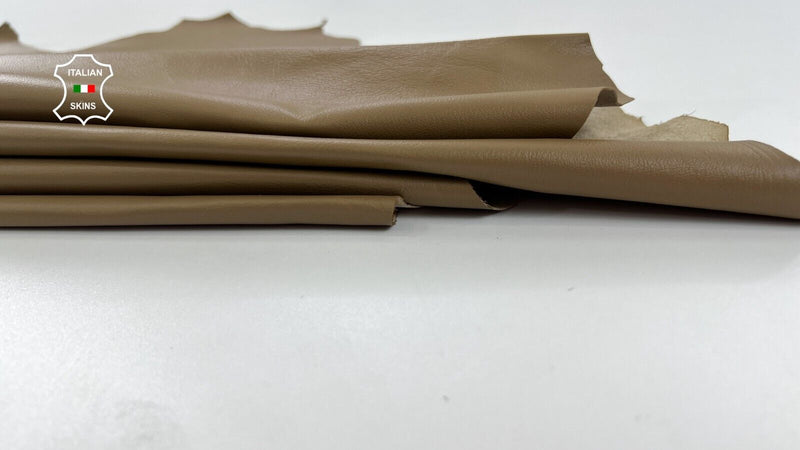 SAND BROWN Soft Italian Lambskin leather Bookbinding 2 skins 10sqf 0.7mm #C1454