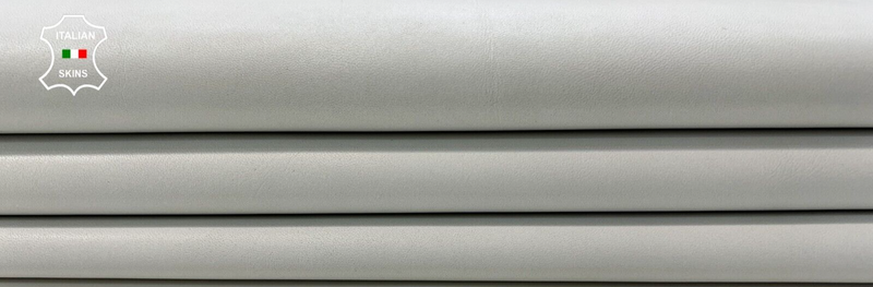 OFF WHITE Italian Goatskin Goat leather hides skins Bookbinding 6sqf 0.9mm #C402