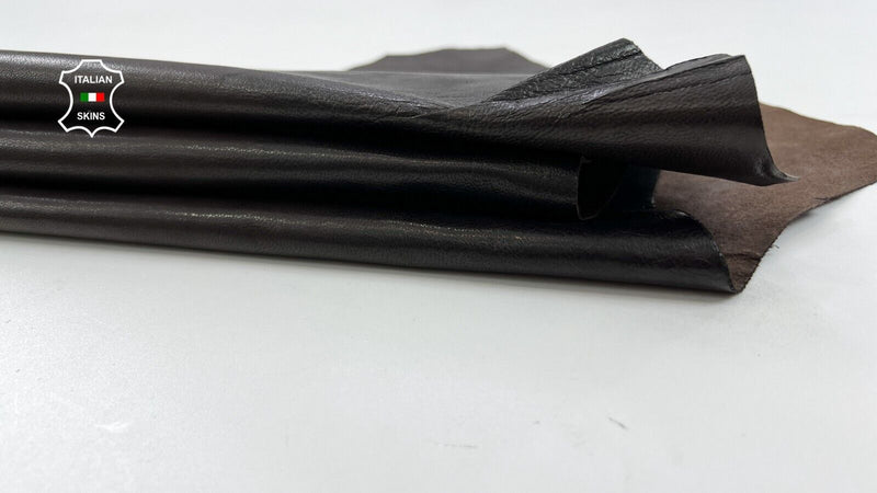 DARK BROWN ROUGH Soft Italian Goatskin Goat leather skin hides 5sqf 0.9mm #C1603