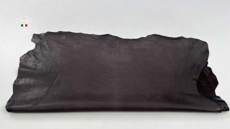 NATURAL BROWN NAKED Soft Italian Lambskin leather 2 skins 10+sqf 0.7mm #C1812