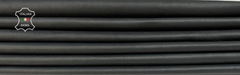 Anthracite Italian lambskin leather craft skins, soft and thin, 2 pieces totaling 10 sq ft, 0.6mm thickness, from ITALIANSKINS.