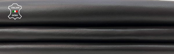 VERY DARK BROWN Soft Italian Lambskin leather hides Bookbinding 8sqf 0.7mm B9941