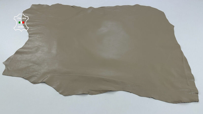 BEIGE KHAKI Thin Soft Lambskin Sheep Lamb leather hides skins 9sqf 0.6mm C2872
