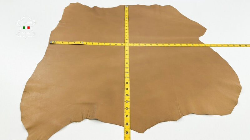 SAND LIGHT BROWN Soft Italian Lambskin leather hide Bookbinding 5sqf 0.7mm C2882