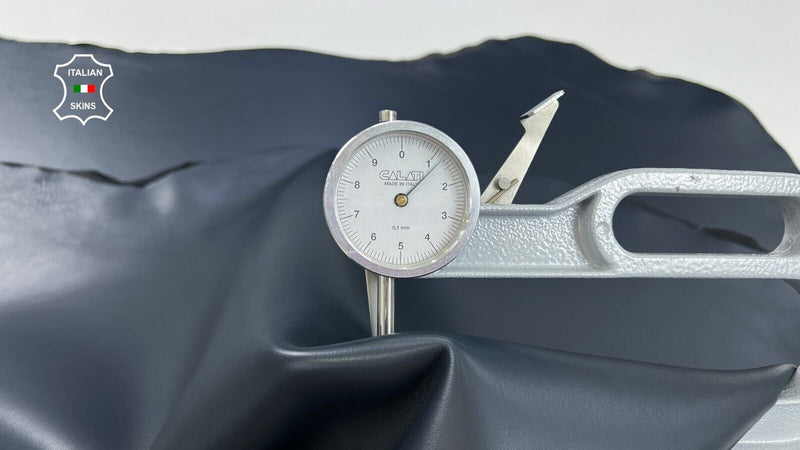 MIDNIGHT DARK BLUE Thick Soft STRETCH Lamb leather 2 skins 11+sqf 1.3mm #C1885