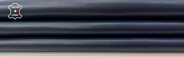 BLUE NAVY Soft Italian Lambskin Lamb leather hides Bookbinding 5sqf  0.9mm #C146