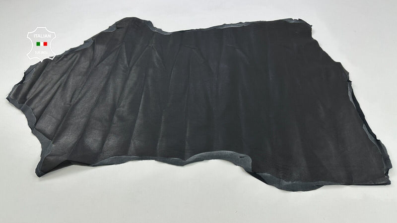 BLACK Soft Italian STRETCH Backed Lambskin leather hides skins 6sqf 0.7mm #C2478