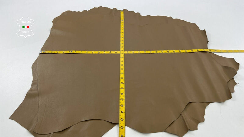 SAND BROWN Soft Italian Lambskin leather Bookbinding 2 skins 10sqf 0.7mm #C1454
