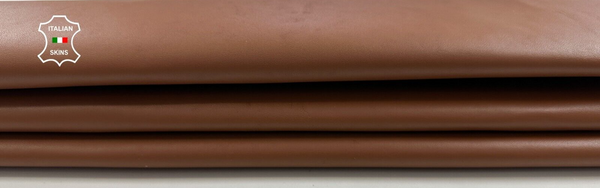 RUST TAN BROWN Italian Goatskin Goat leather hides skins 5sqf 0.8mm #C3043