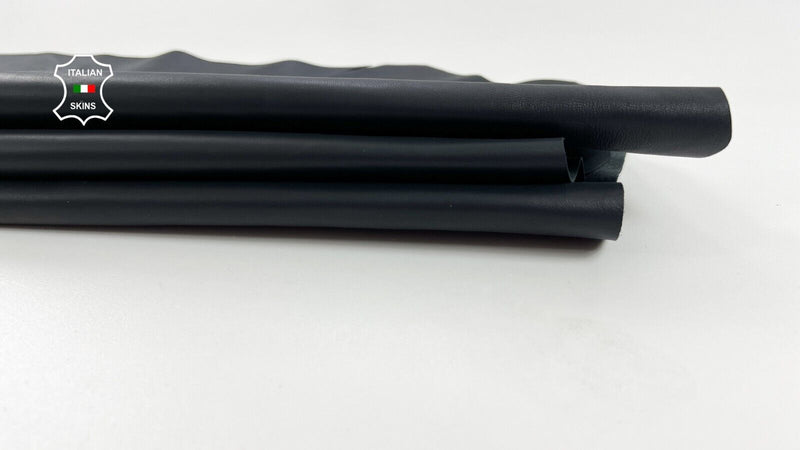 BLACK MIDNIGHT Thin Soft Italian Lambskin Sheep leather hides 6sqf 0.6mm #C1290