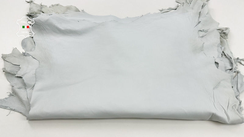 UNDYED OFF WHITE CHROME PROCESS Thick Lamb leather 2 skins 10+sqf 1.3mm #C2475