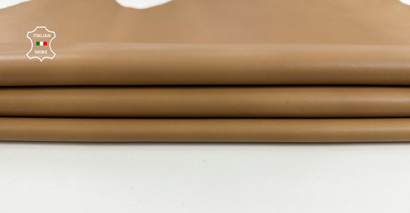 SAND LIGHT BROWN Soft Italian Lambskin leather hide Bookbinding 5sqf 0.7mm C2882