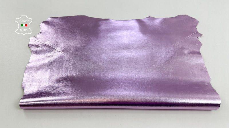 METALLIC PASTEL PINK Italian Goatskin leather hides skins 3+sqf 0.7mm #C2894