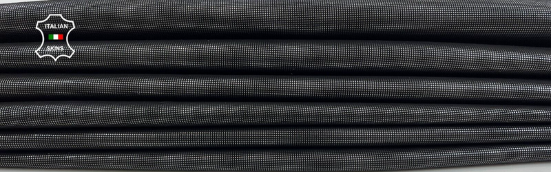 METALLIC GUNMETAL SHIMMER LAME PRINT Soft Goat leather 2 skins 10sqf 0.9mm C1646