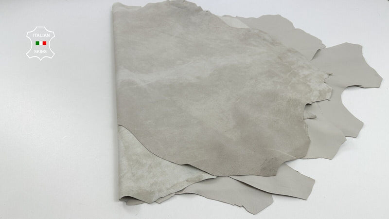 LIGHT BEIGE Thin Soft Lambskin Sheep leather hides 3 skins 25sqf 0.6mm #C2866