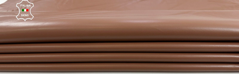 SIENNA BROWN Soft Lambskin Sheep leather Bookbinding 2 skins 10+sqf 0.8mm #C2869