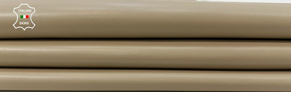 BEIGE Soft Italian Lambskin Lamb Sheep leather hides Bookbinding 6sqf 0.8mm #C12