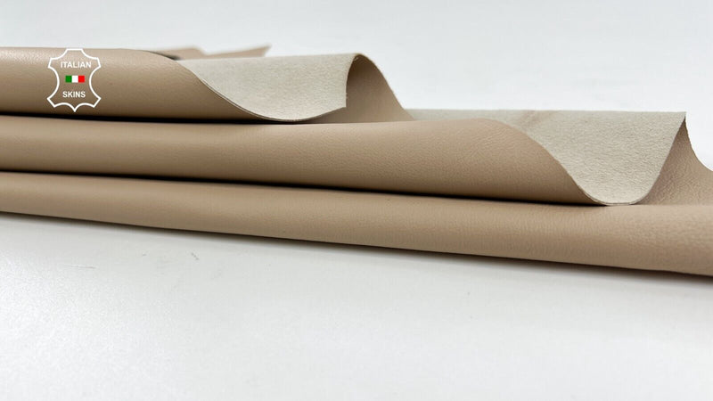 BEIGE Soft Italian Lambskin Sheep Lamb leather Bookbinding 4+sqf 0.7mm #C1633