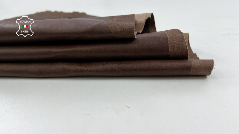 BROWN Thin Soft Stretch Lambskin Sheep Lamb leather skin hides 5sqf 0.6mm #C1606