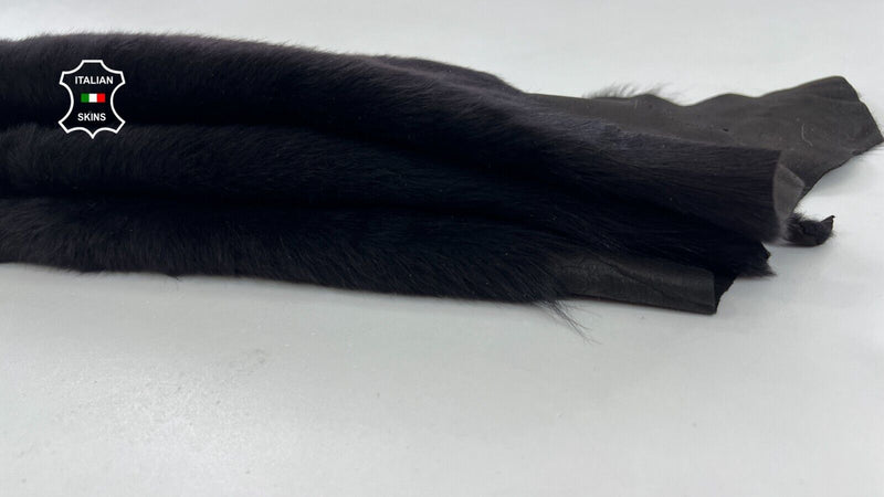 VERY DARK BROWN SHORT Hair On sheepskin Lamb shearling fur hides 15"X22" #C1382