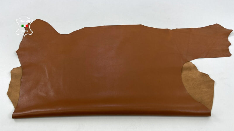 MEDIUM BROWN Soft Italian Metis Lambskin leather hides skin 6+sqf 1.0mm #C1636