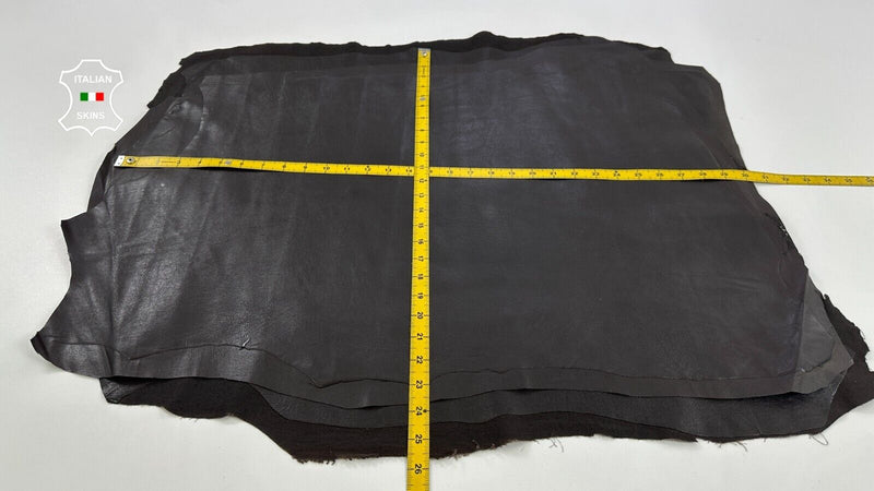 DARK BROWN Thin Soft STRETCH Backed Lambskin leather 3 skins 15sqf 0.6mm #C2935