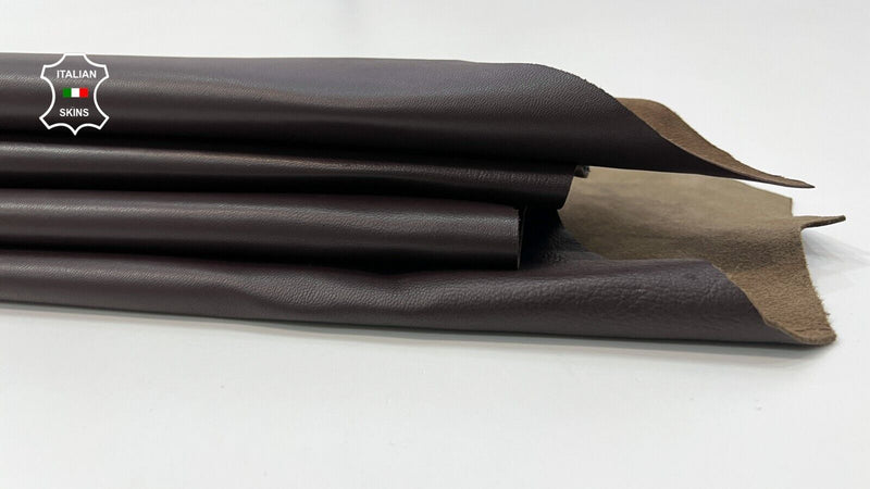 CHOCOLATE BROWN Soft Italian Lambskin leather hide Bookbinding 6+sqf 0.9mm B9935