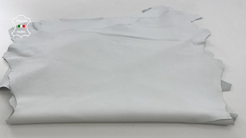 WHITE ROUGH Soft Italian Goatskin Goat leather hides 2 skins 10+sqf 1.0mm #C523