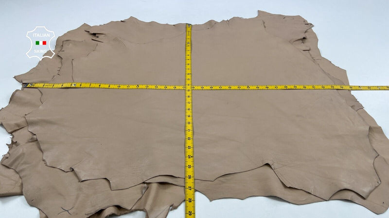 BEIGE NUDE Soft Italian Lambskin leather hide hides 3 skins 15+sqf 0.8mm C1612