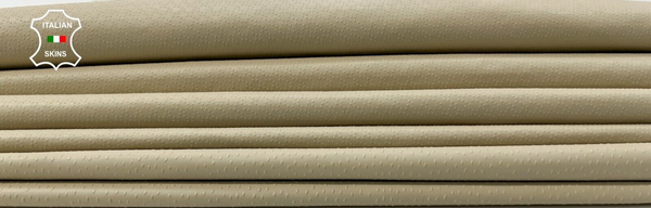 IVORY TEXTURED Thin Soft Italian Goatskin Goat leather 6 skins 26sqf 0.5mm #C403