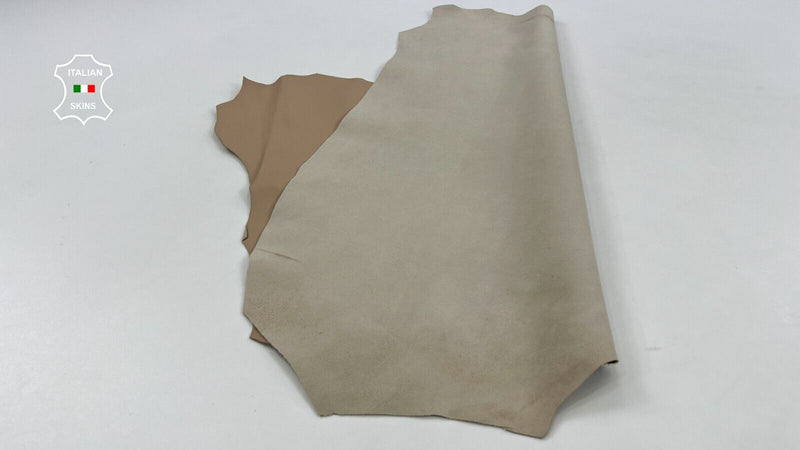 BEIGE Soft Italian Lambskin Sheep Lamb leather Bookbinding 4+sqf 0.7mm #C1633