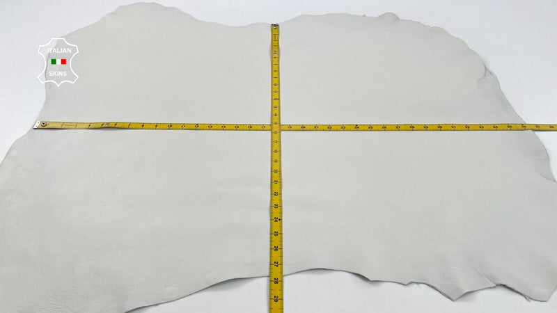 OFF WHITE Thick Italian Lambskin Sheep leather hides skins 8+sqf 1.2mm #C1416