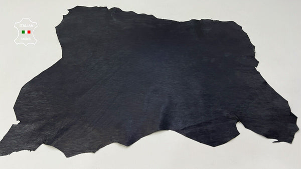 BLACK EPI TEXTURED EMBOSSED Thin Soft Lambskin leather hides 6sqf 0.6mm #C300