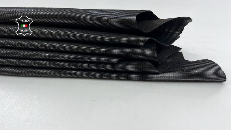 METALLIC GUNMETAL SHIMMER LAME PRINT Soft Goat leather 2 skins 10sqf 0.9mm C1646