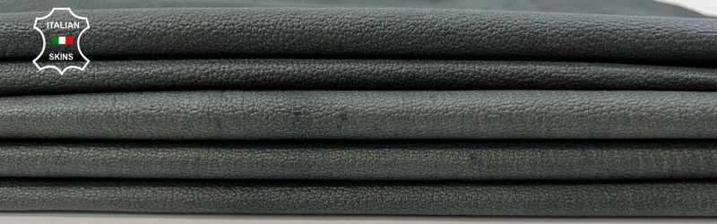 DARK GREEN ANTIQUED PEBBLE GRAINY Soft Goat leather 2 skins 10+sqf 0.7mm #C211