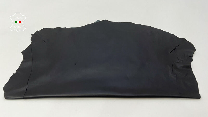 NATURAL BLACK VERY Thin Soft Lambskin leather hides 2 skins 10+sqf 0.4mm #B9874