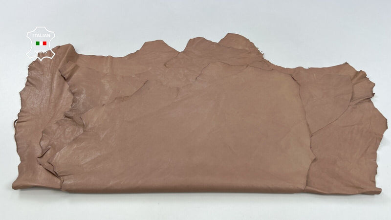 NUDE VEGETABLE TAN Thin Soft Italian Lambskin leather 3 skins 14sqf 0.6mm #C1810