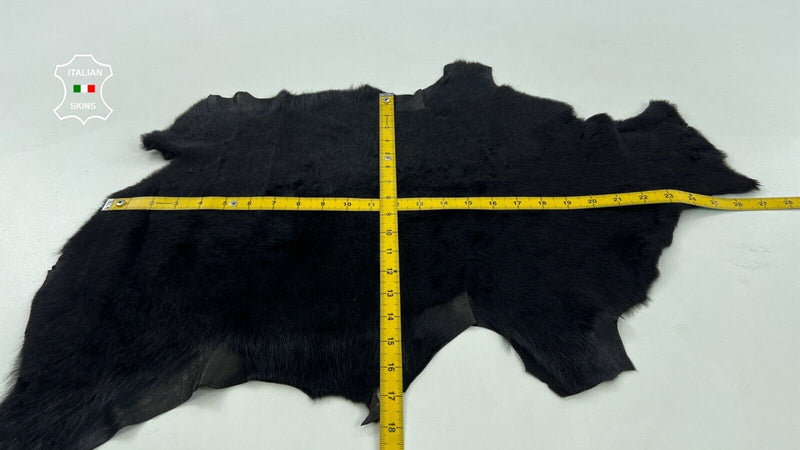 VERY DARK BROWN SHORT Hair On sheepskin Lamb shearling fur hides 15"X22" #C1382