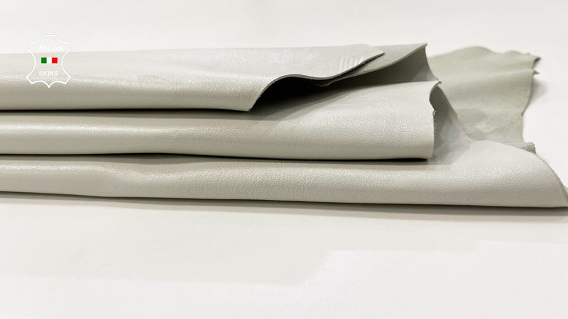 LIGHT IVORY Soft Italian Lambskin Lamb leather hide Bookbinding 6+sqf 0.9mm C282
