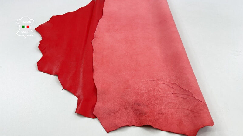 CANDY RED Soft Italian Lambskin Sheep leather hide Bookbinding 8sqf 1.0mm #C1645