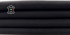 Dark brown nubuck veg tan lambskin leather hide from Italianskins, thick soft 1.1mm leather for crafts, 6+ sq ft, #C6135.