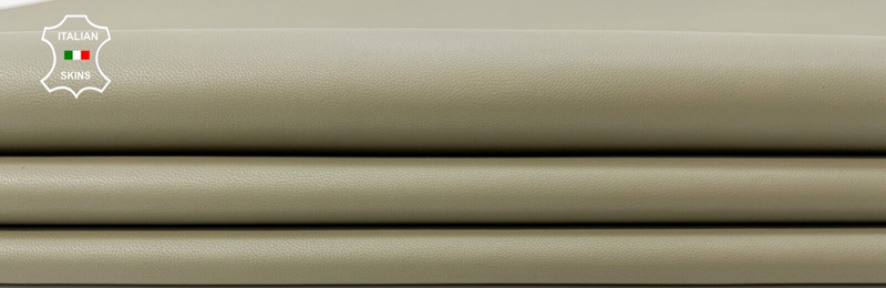 KHAKI GREEN Thin Soft Italian Lambskin Lamb leather Bookbinding 5+sqf 0.6mm #C03