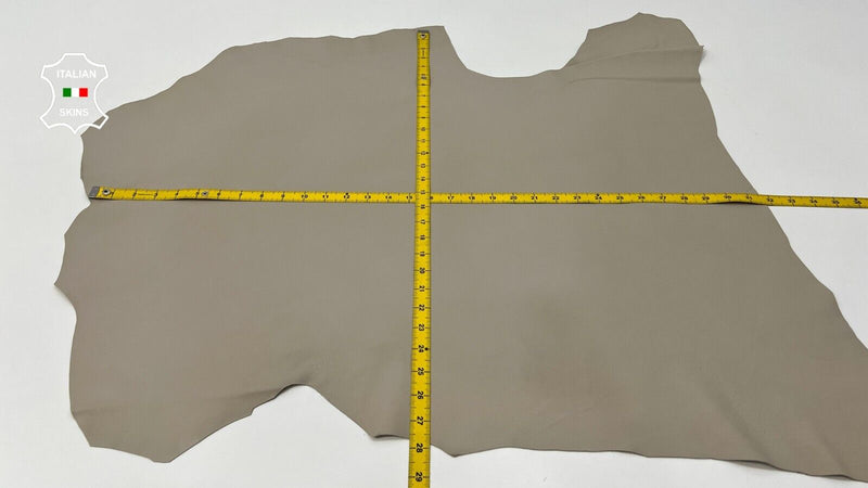 GREYISH BEIGE Soft Italian Lambskin leather hides Bookbinding 6sqf 0.8mm #B9976